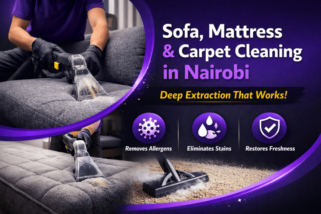 sofa mattress and carpet cleaning in Nairobi